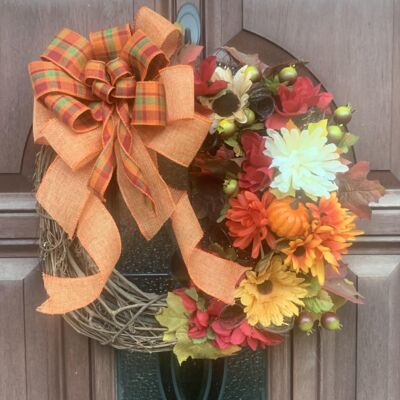 17" Fall Grapevine Wreath Thumbnail