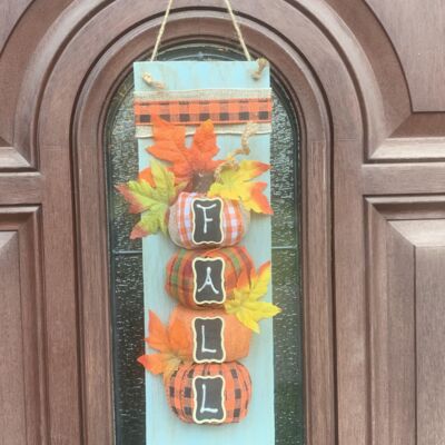 Fall Wooden Door Hanger Thumbnail