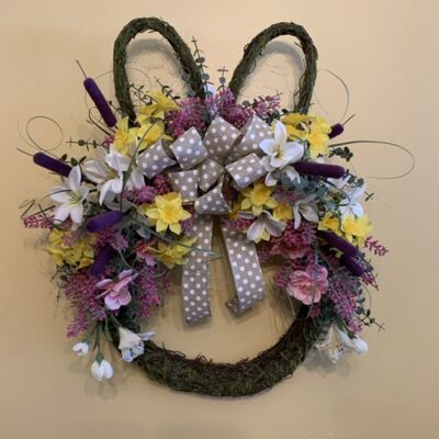 Easter Bunny Moss Wreath Thumbnail
